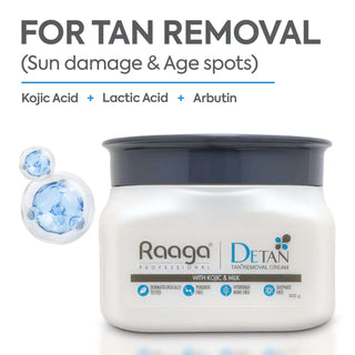Tan removal cream with kojic acid + lactic acid + arbutin