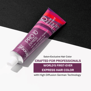 Raaga Professional Pro 10 Express Colour | 10 Minutes Permanent Hair Colour (Intense Burgundy Brown 4.20) High Diffusion Technology & 5 Nourishing Essential Oils - 90 g