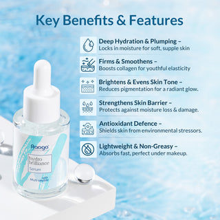 Hydro Brilliance Multi-Peptide Serum | The Art of Hydration: Unlocking Deep and Long-Lasting Moisture | 30ml
