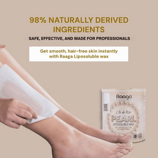 Raaga Professional Pearl Liposoluble Body Wax | Dermatologically Tested, Colophony Free | For All Skin Types (800 ml)