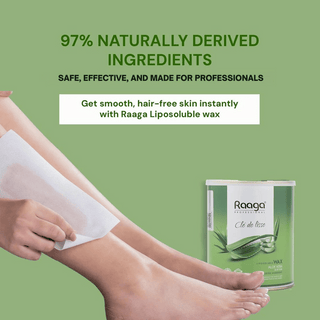 Raaga Professional Aloe Vera Liposoluble Body Wax | Dermatologically Tested, Colophony Free | For Sensitive Skin (800 ml)