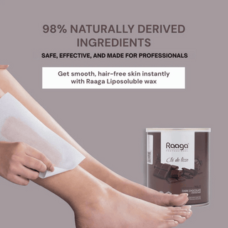 Raaga Professional Dark Chocolate Liposoluble Body Wax | Dermatologically Tested, Colophony Free | For All Skin Types (800 ml)