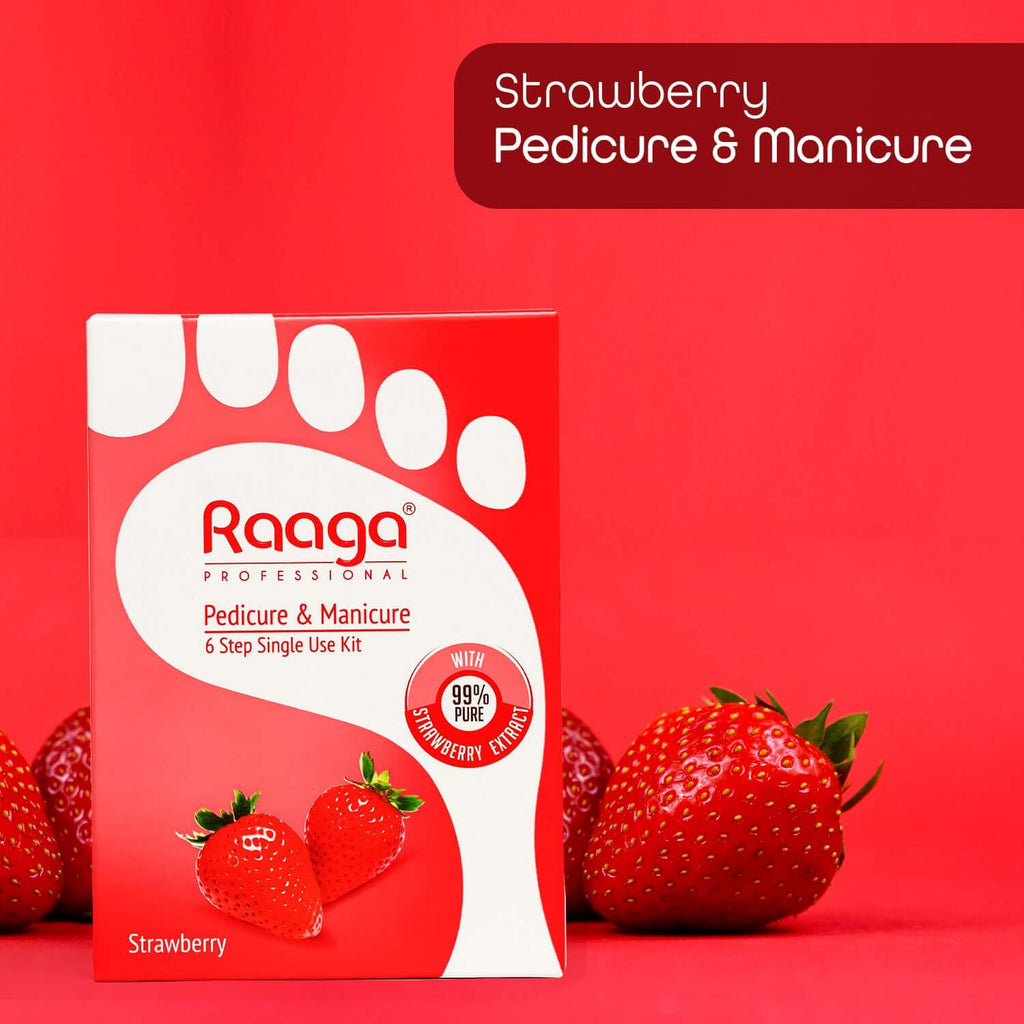 Raaga Strawberry Pedicure & Manicure Kit | 6 Steps | Buy Now – Raaga ...