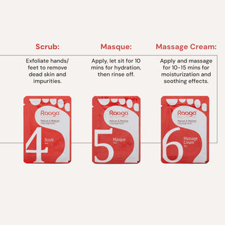 Raaga Steps for Rose Pedicure 