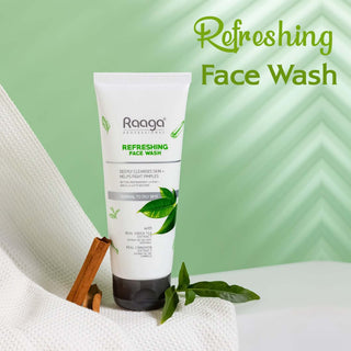 Face Wash with Green Tea Extract and Cinnamon Extract