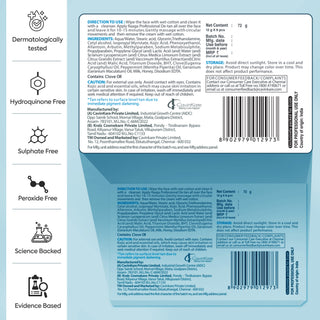 Dermatologically tested Detan cream