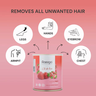 Liposoluble Body Wax for Smooth Hair Removal - Strawberry | 800 ml