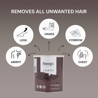 Liposoluble Body Wax for Smooth Hair Removal - Dark Chocolate | 800 ml