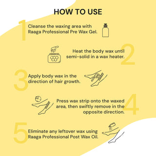 Raaga Professional waxing instructions