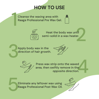 Raaga Professional waxing instructions