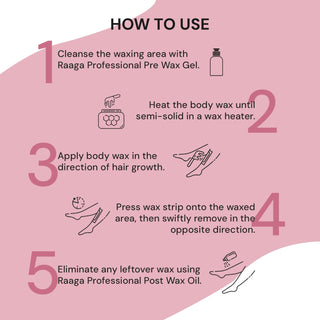 Raaga Professional waxing instructions