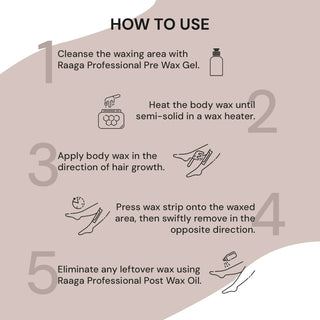 Raaga Professional waxing instructions